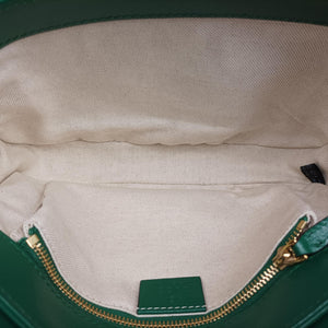 Pre-owned Gucci The Hacker Project Horsebit 1955 Green Leather 602204 shoulderbag | stylenewstar