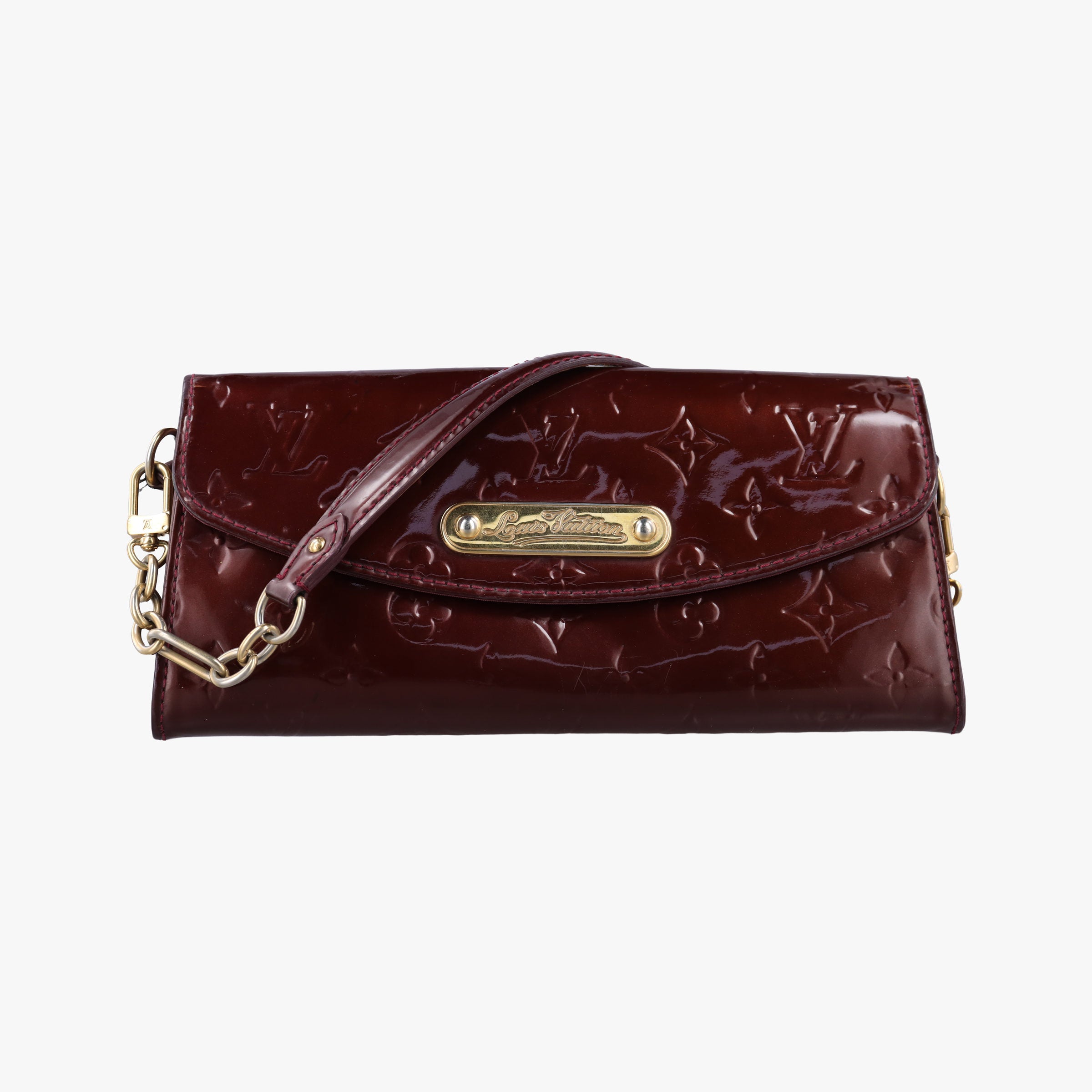 Pre-owned Louis Vuitton Sunset Boulevard Monogram Rouge Fauvist Vernis M91679 shoulderbag | stylenewstar
