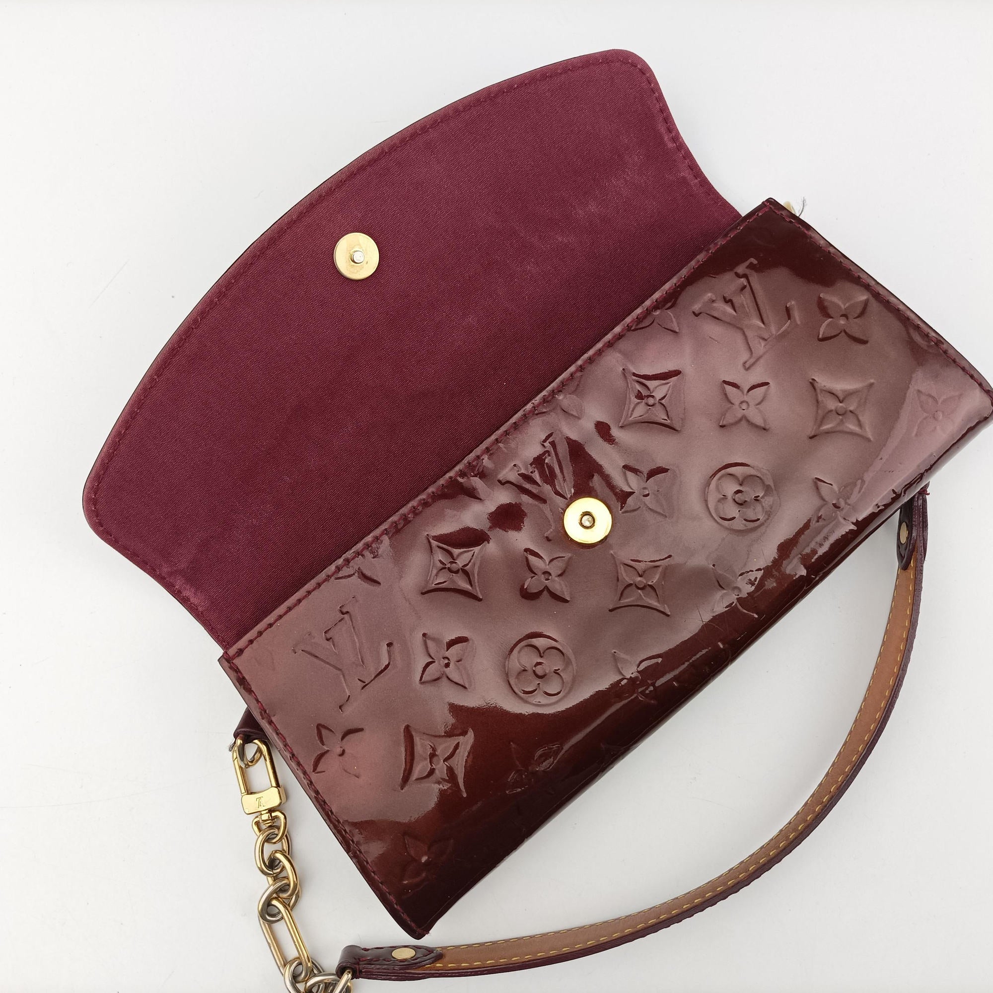 Pre-owned Louis Vuitton Sunset Boulevard Monogram Rouge Fauvist Vernis M91679 shoulderbag | stylenewstar