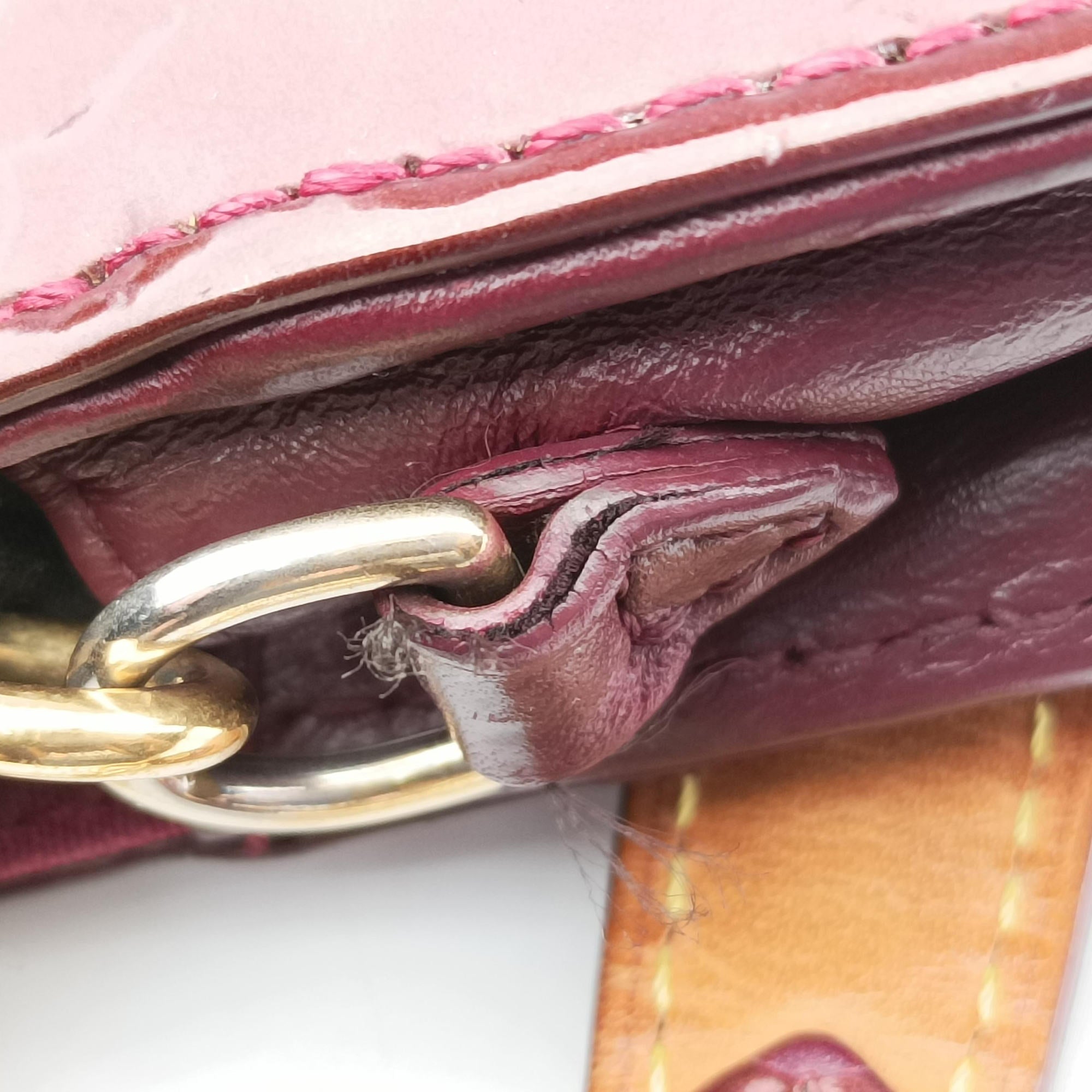 Pre-owned Louis Vuitton Sunset Boulevard Monogram Rouge Fauvist Vernis M91679 shoulderbag | stylenewstar