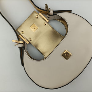 Vintage Fendi Cookie Mini White Leather 8BS065 handbag | stylenewstar