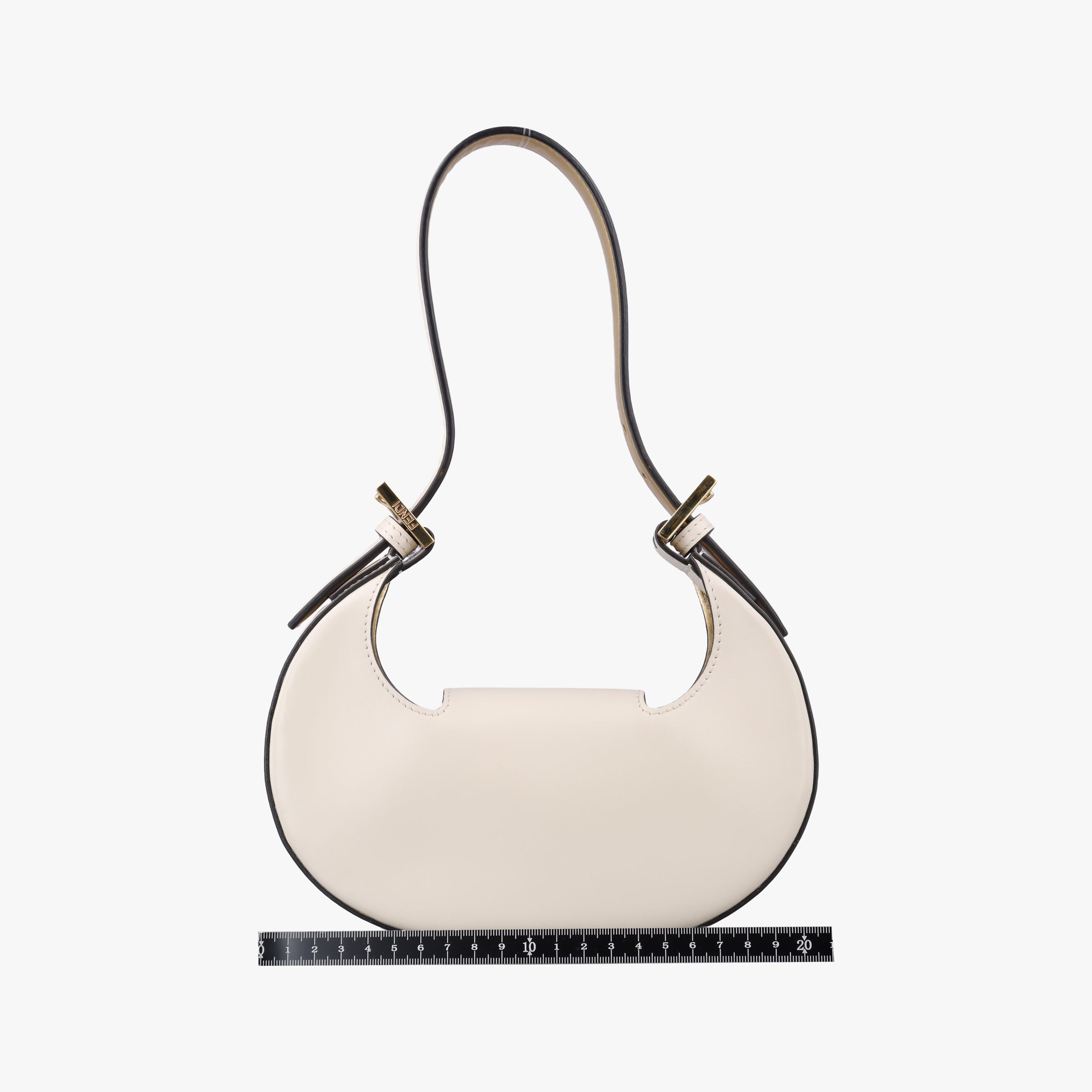 Vintage Fendi Cookie Mini White Leather 8BS065 handbag | stylenewstar