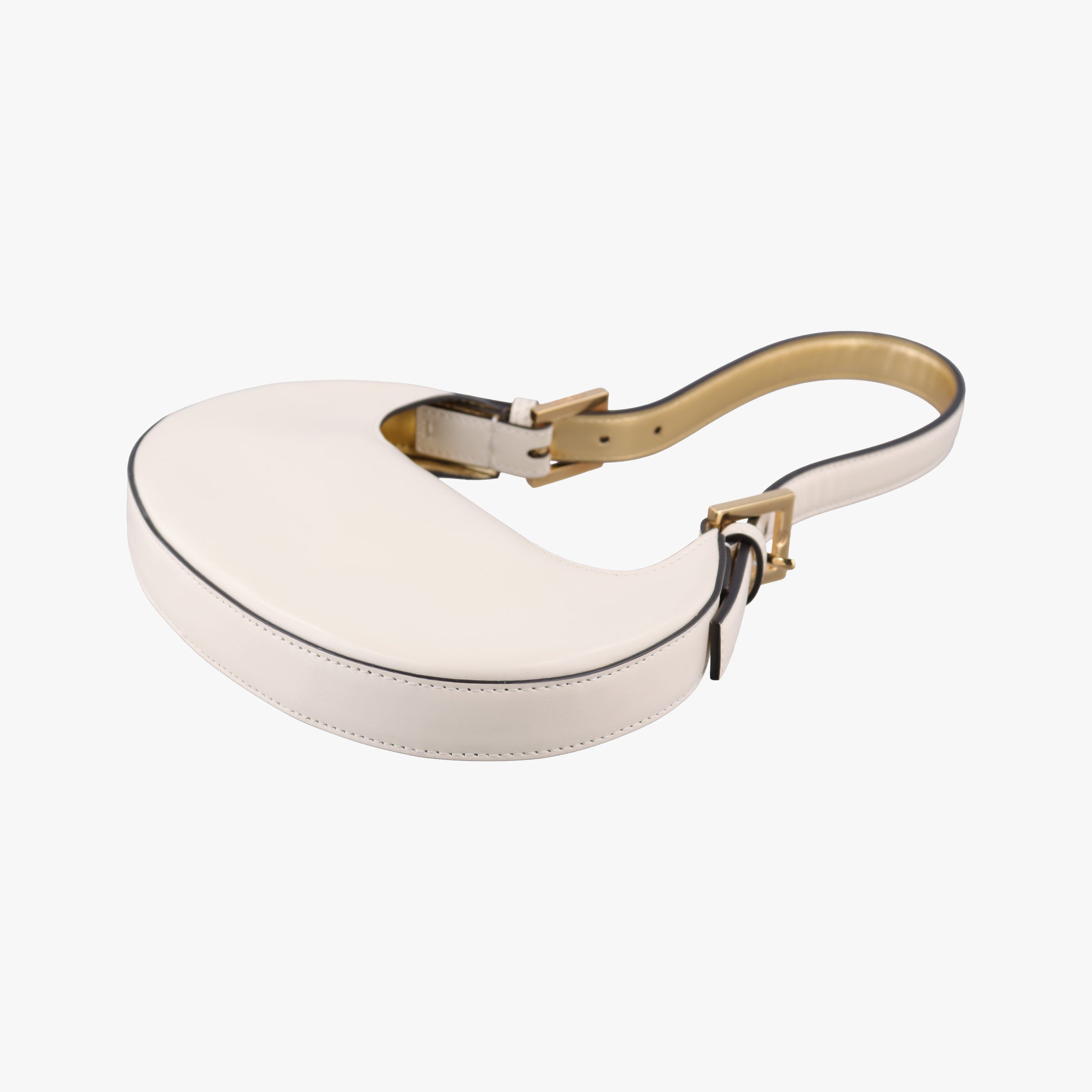 Vintage Fendi Cookie Mini White Leather 8BS065 handbag | stylenewstar