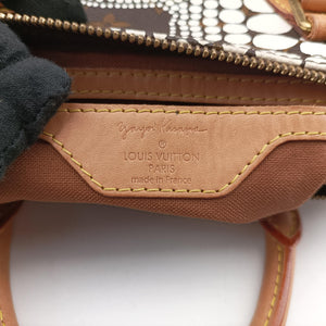 Pre-owned Louis Vuitton Monogram Town Speedy 30 Brown x White Monogram canvas  　 M40690 handbag | stylenewstar