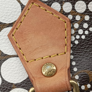 Pre-owned Louis Vuitton Monogram Town Speedy 30 Brown x White Monogram canvas  　 M40690 handbag | stylenewstar
