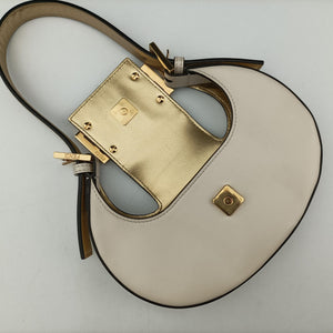 Pre-owned Fendi Cookie Mini White Leather 8BS065 handbag | stylenewstar