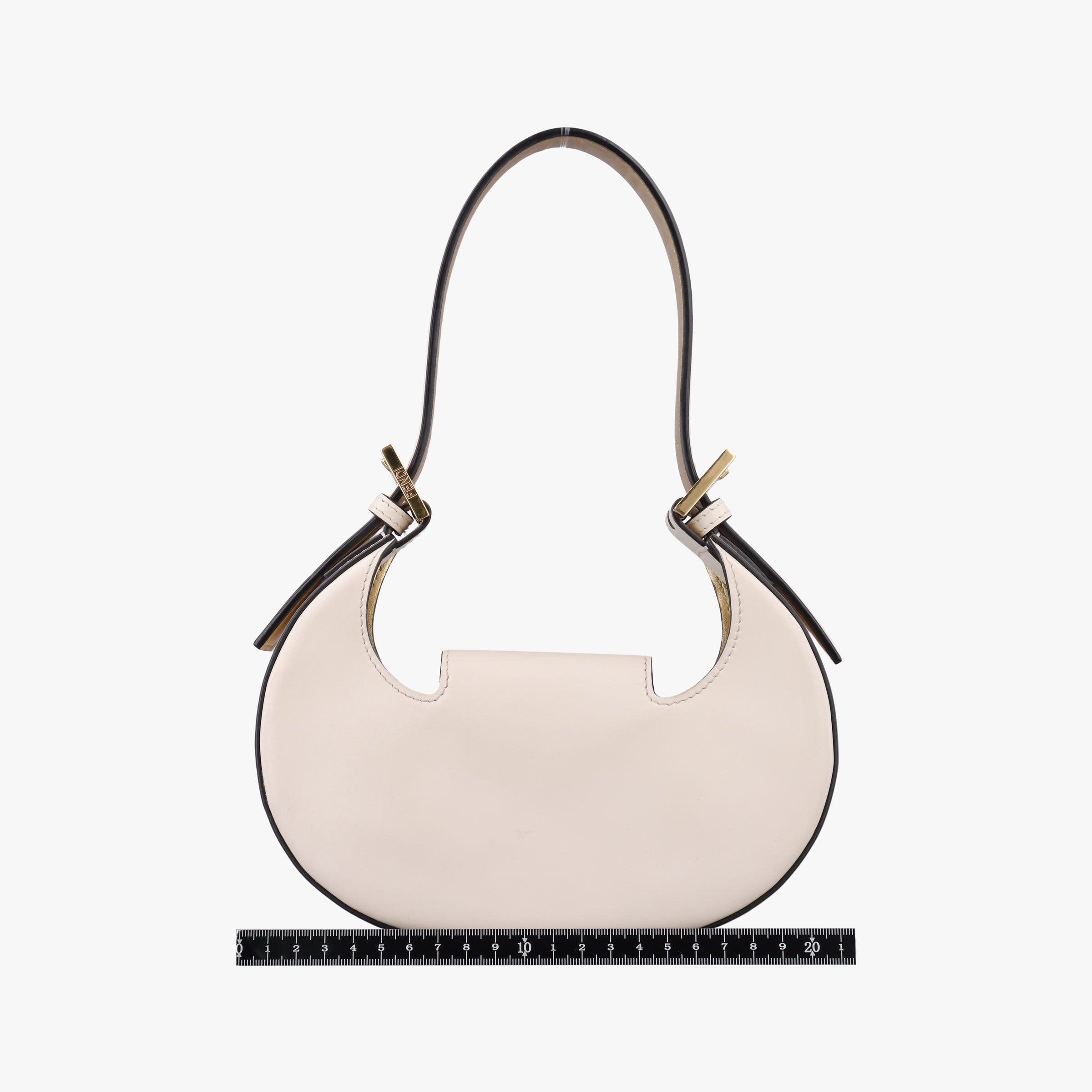 Pre-owned Fendi Cookie Mini White Leather 8BS065 handbag | stylenewstar