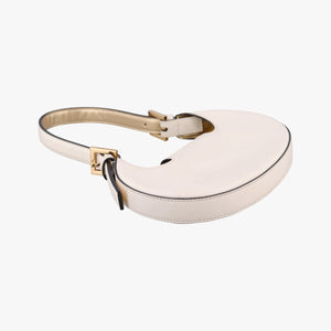 Pre-owned Fendi Cookie Mini White Leather 8BS065 handbag | stylenewstar