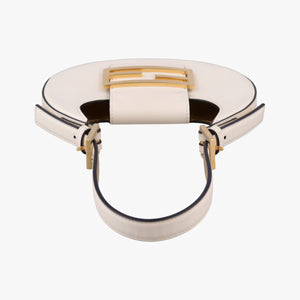 Pre-owned Fendi Cookie Mini White Leather 8BS065 handbag | stylenewstar