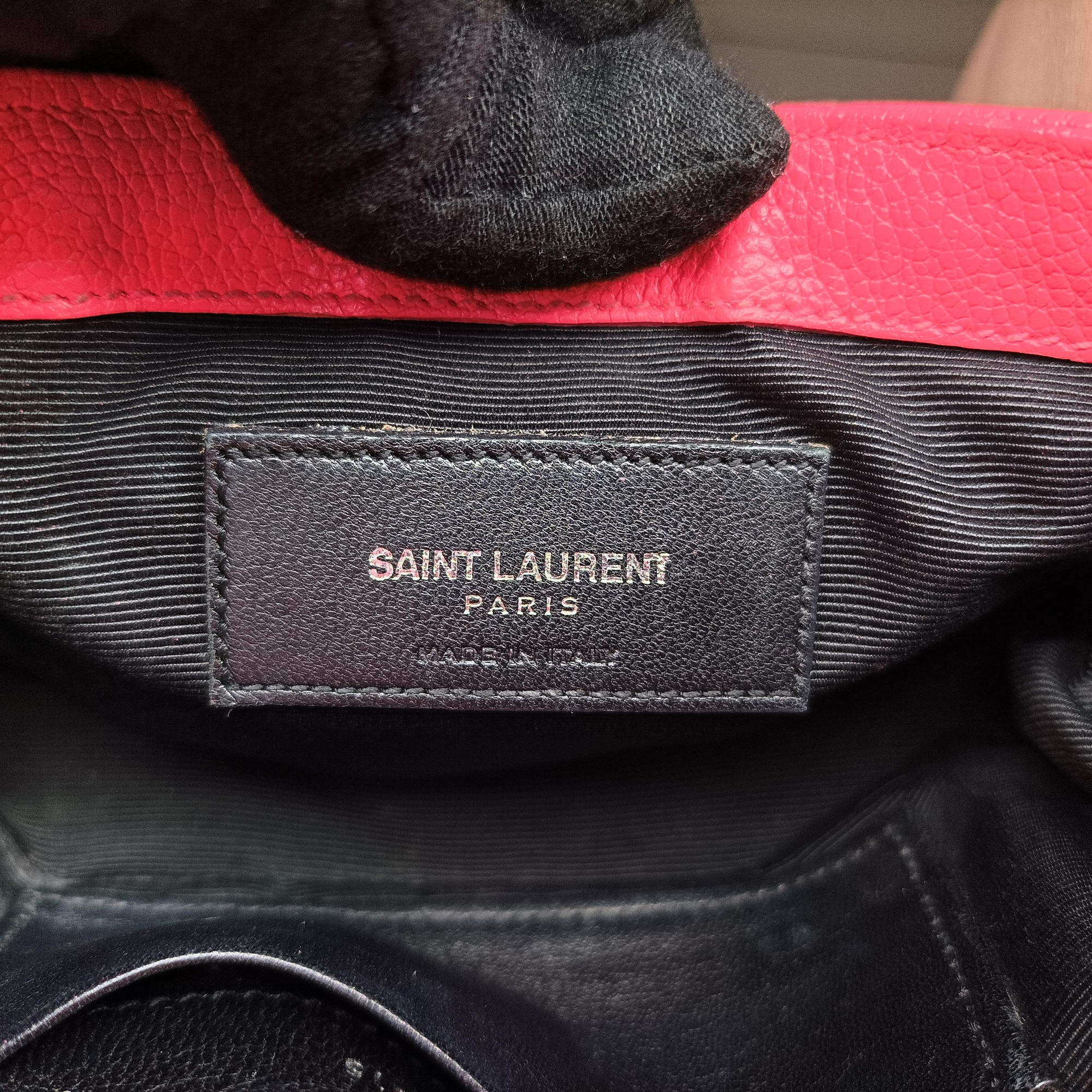 Pre-owned Yves Saint Laurent Baby Chai Pink Leather 399289 shoulderbag | stylenewstar
