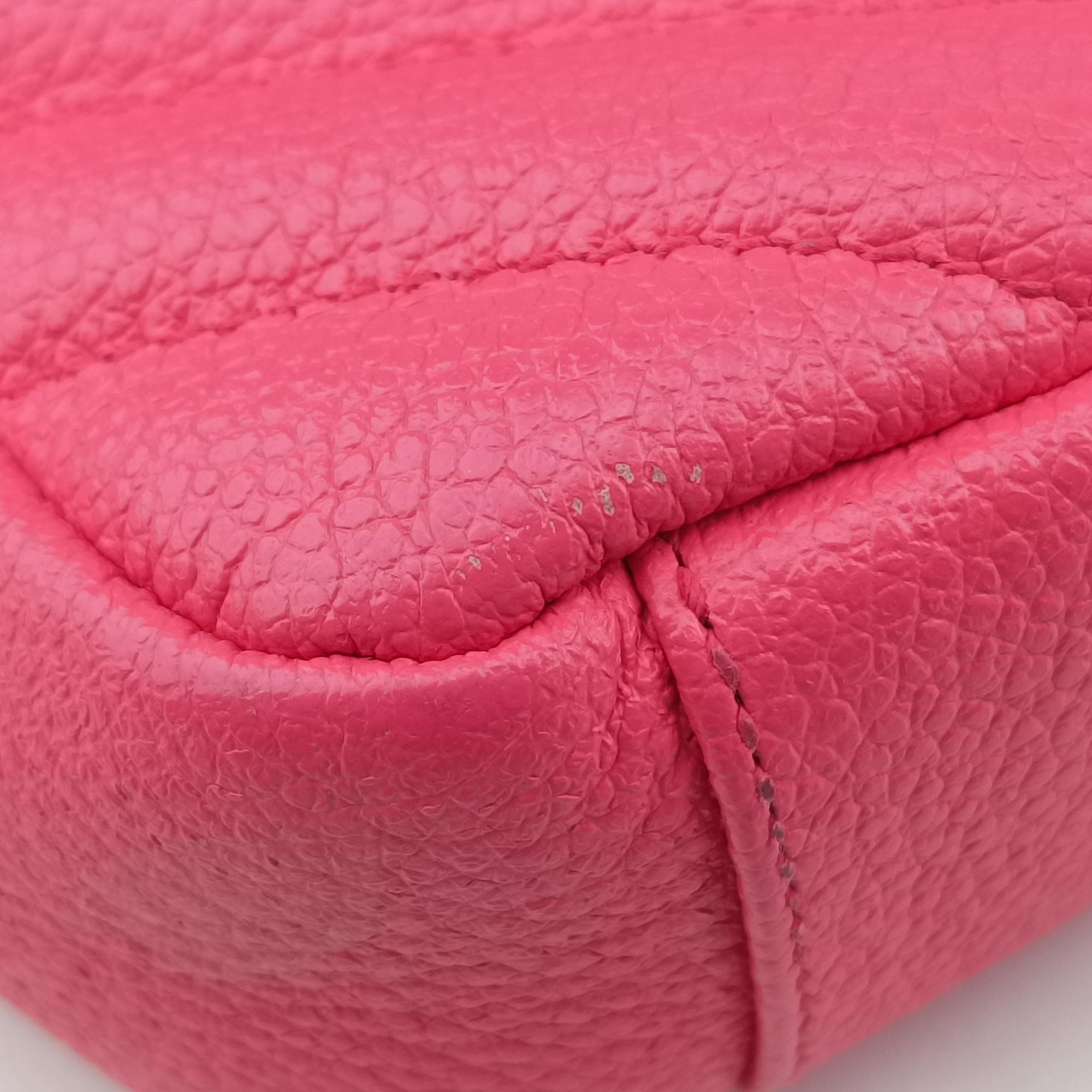 Pre-owned Yves Saint Laurent Baby Chai Pink Leather 399289 shoulderbag | stylenewstar