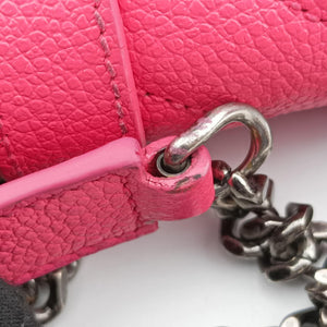 Pre-owned Yves Saint Laurent Baby Chai Pink Leather 399289 shoulderbag | stylenewstar