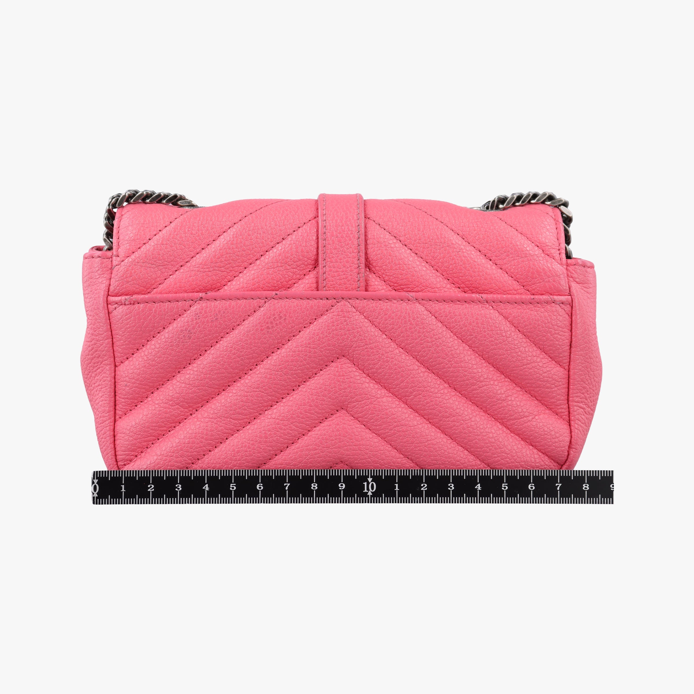 Pre-owned Yves Saint Laurent Baby Chai Pink Leather 399289 shoulderbag | stylenewstar