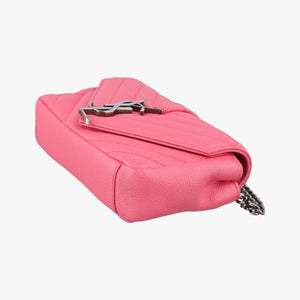 Pre-owned Yves Saint Laurent Baby Chai Pink Leather 399289 shoulderbag | stylenewstar