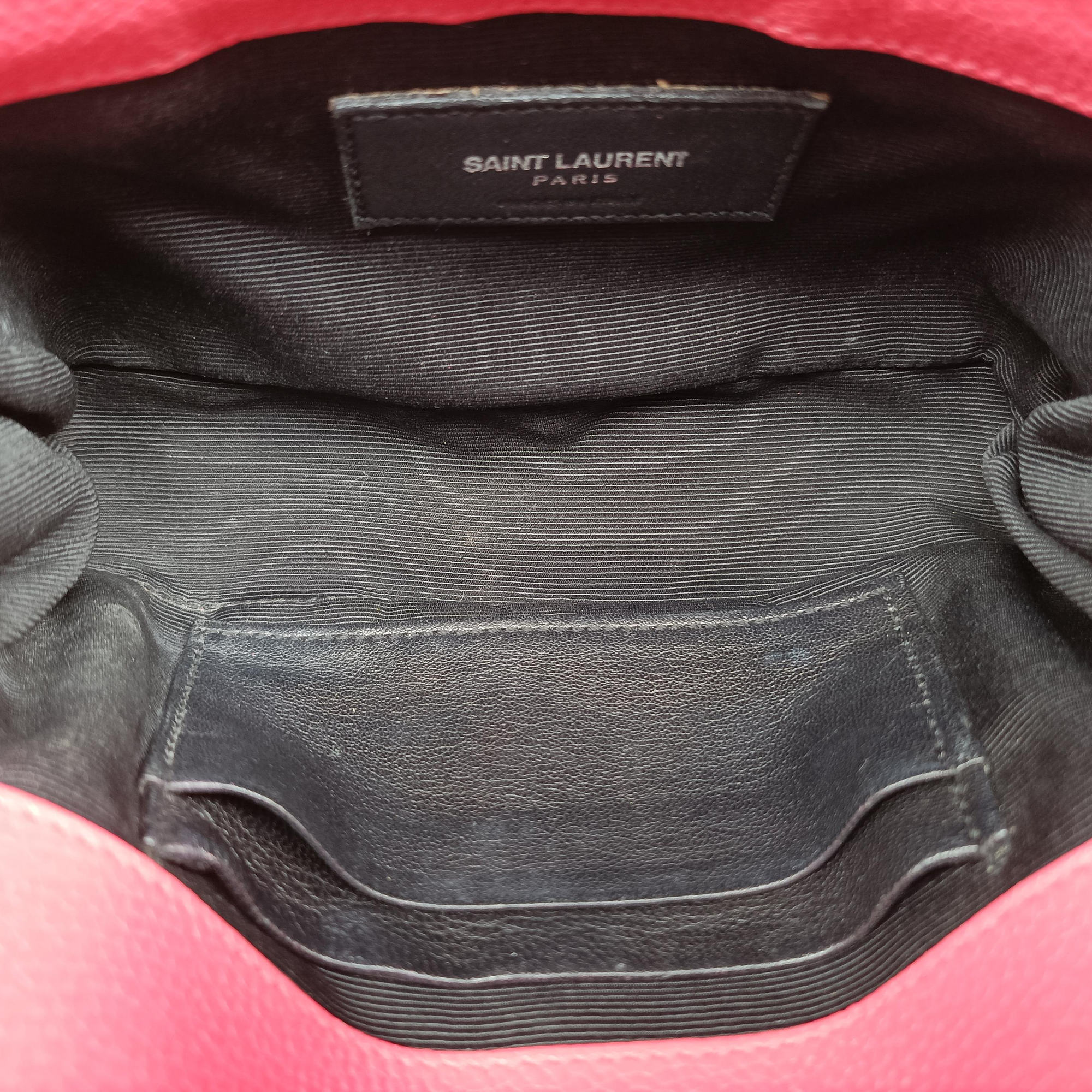 Pre-owned Yves Saint Laurent Baby Chai Pink Leather 399289 shoulderbag | stylenewstar