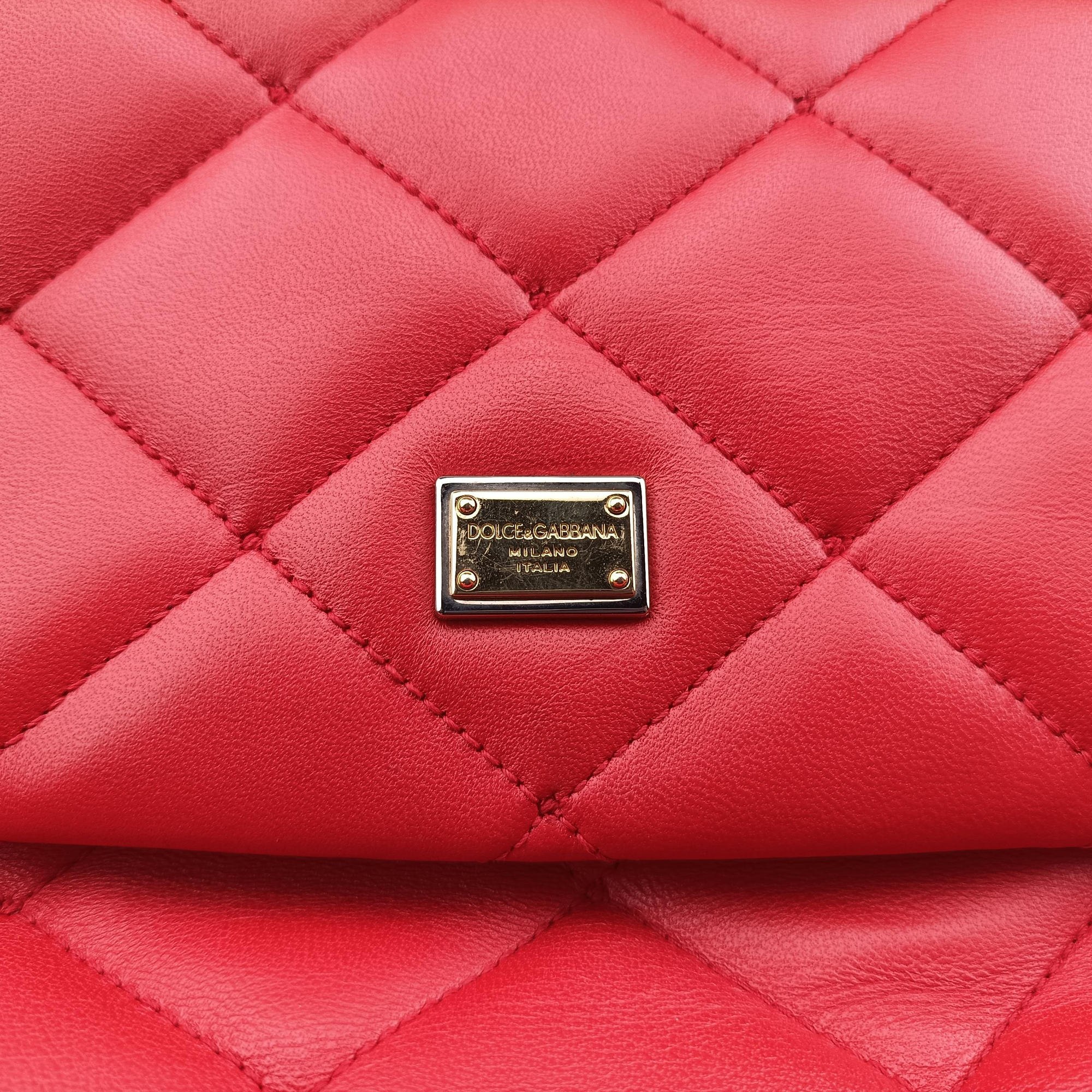 Vintage Dolce & Gabbana Miss Kate Red Leather  shoulderbag | stylenewstar