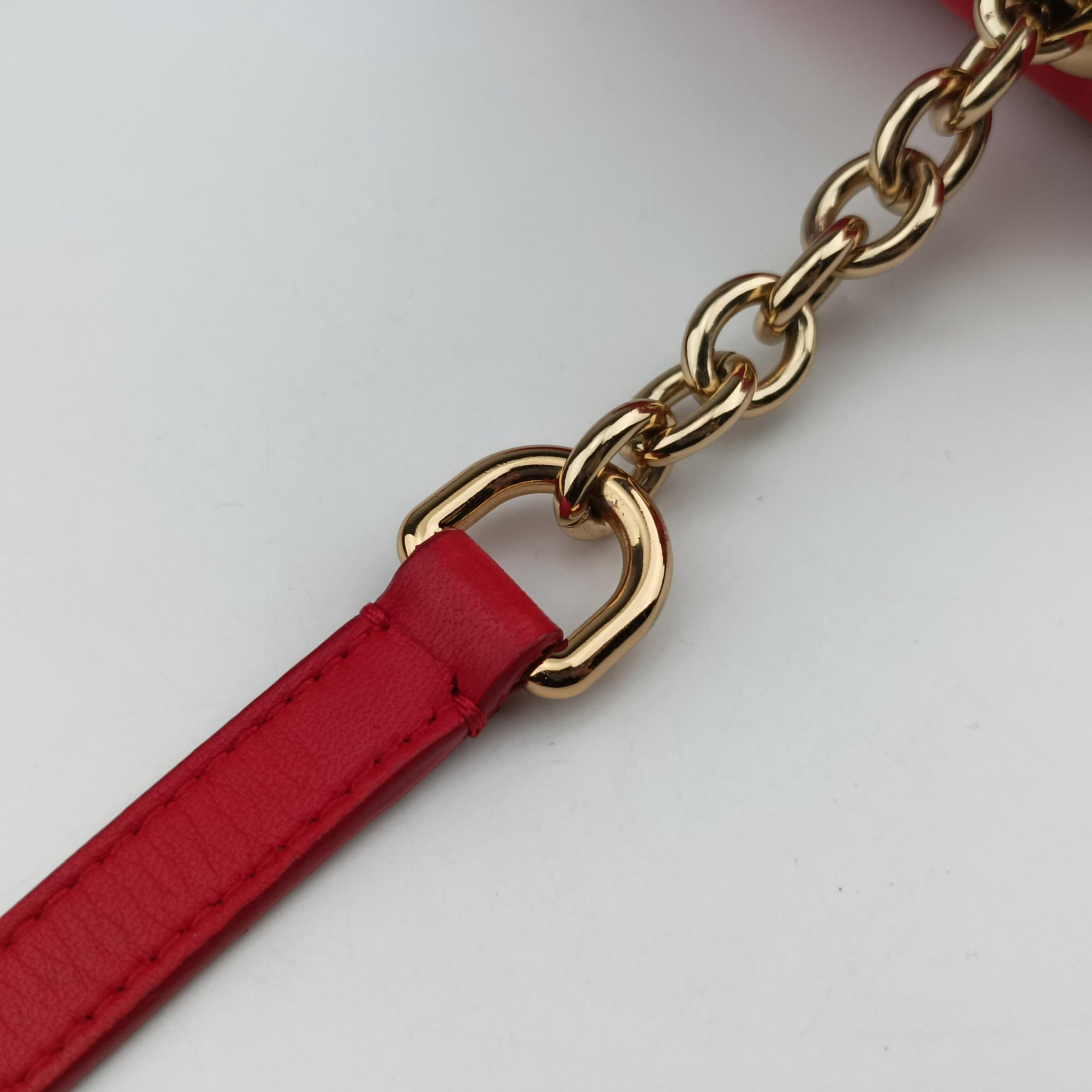 Vintage Dolce & Gabbana Miss Kate Red Leather  shoulderbag | stylenewstar