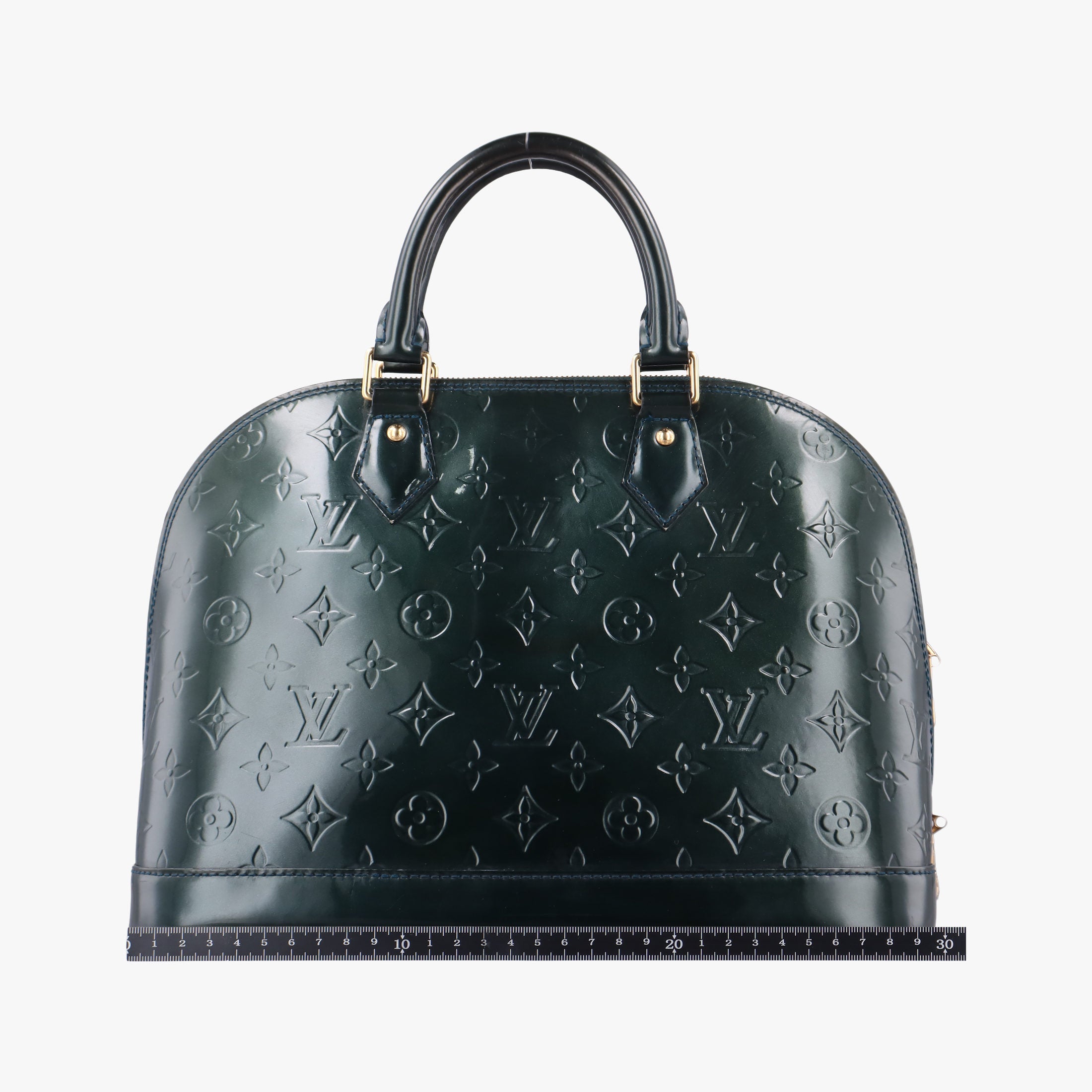 Pre-owned Louis Vuitton Alma PM Bleu Nuit Vernis M93682 handbag | stylenewstar