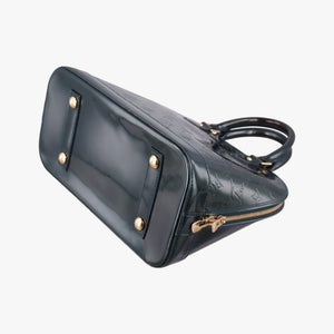 Pre-owned Louis Vuitton Alma PM Bleu Nuit Vernis M93682 handbag | stylenewstar