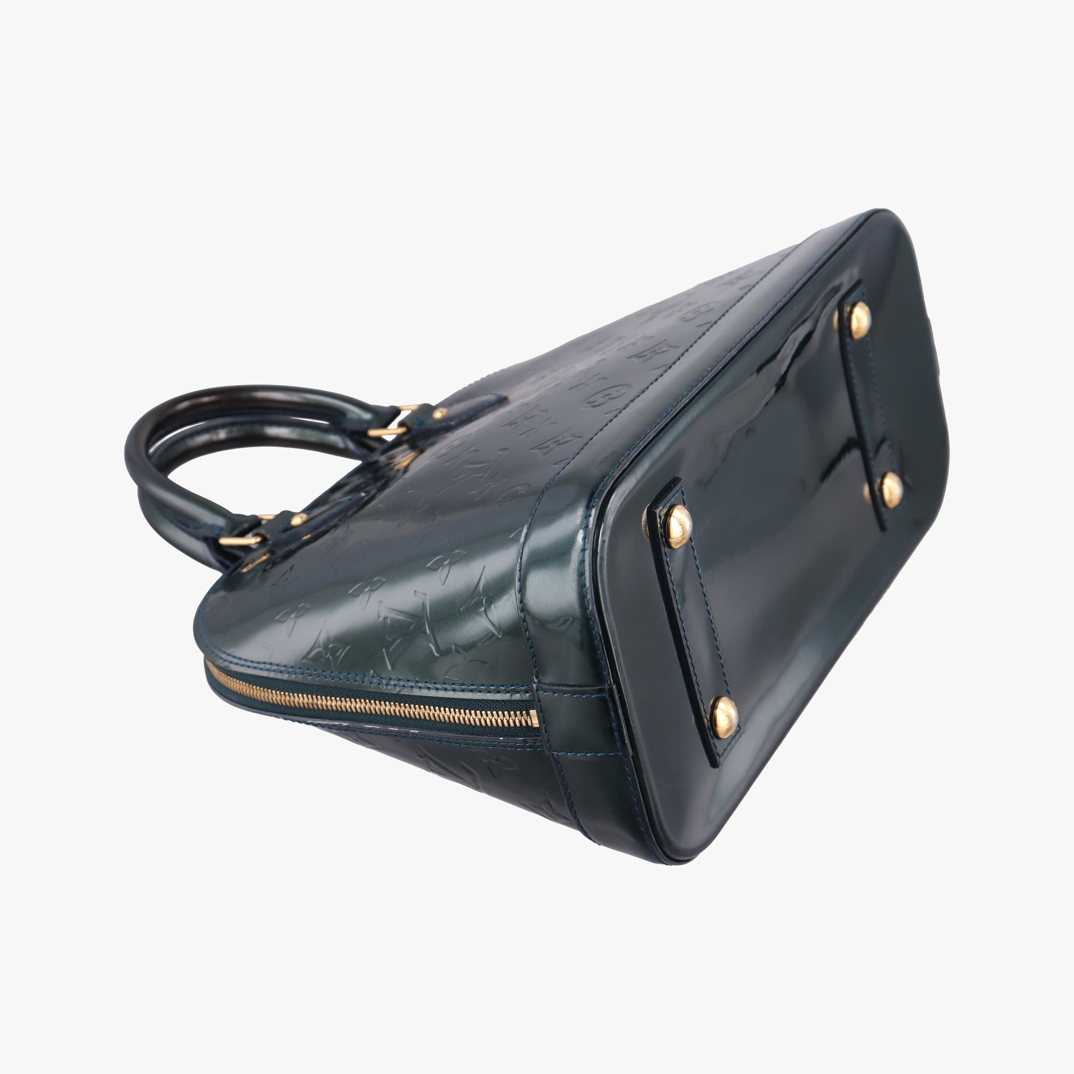 Pre-owned Louis Vuitton Alma PM Bleu Nuit Vernis M93682 handbag | stylenewstar