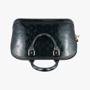 Pre-owned Louis Vuitton Alma PM Bleu Nuit Vernis M93682 handbag | stylenewstar