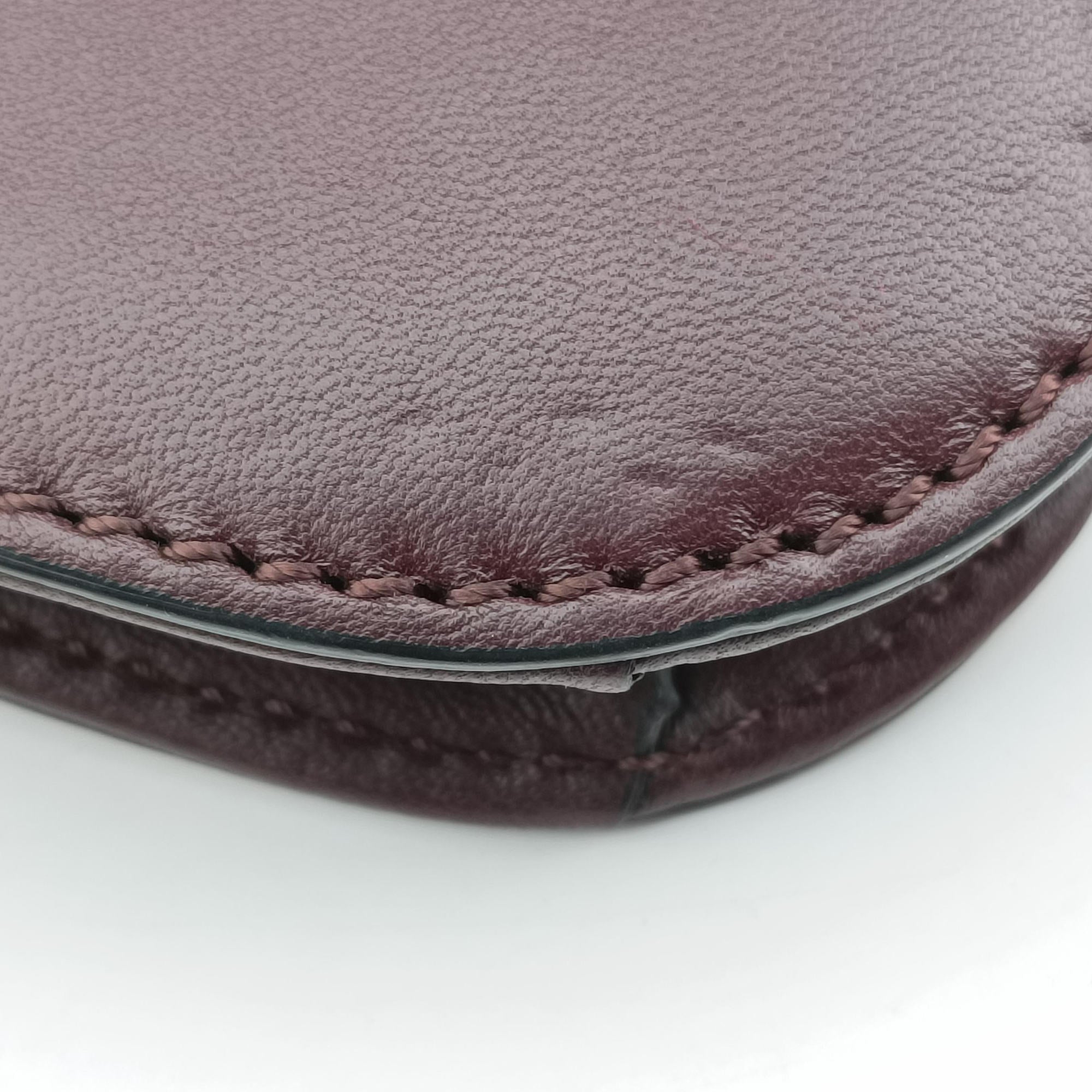 Pre-owned Valentino Rockstud　Glam Lock Burgundy x Multicolour fabric x Leather  shoulderbag | stylenewstar