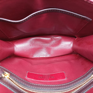 Pre-owned Valentino Rockstud　Glam Lock Burgundy x Multicolour fabric x Leather  shoulderbag | stylenewstar