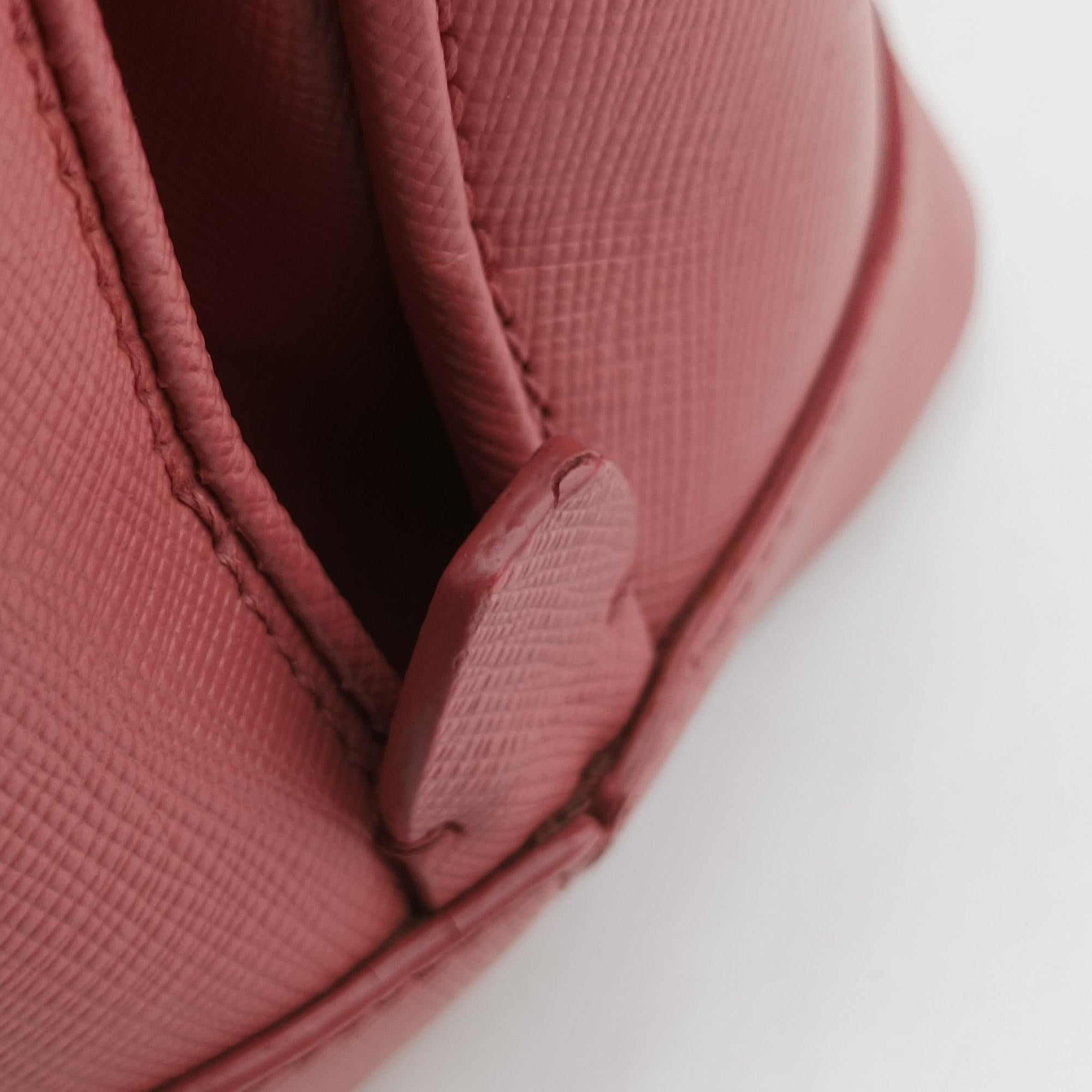 Pre-owned Prada Promenade Pink SAFFIANO Leather BN2558 handbag | stylenewstar