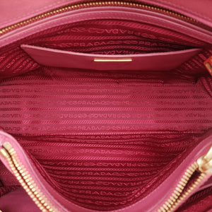Pre-owned Prada Promenade Pink SAFFIANO Leather BN2558 handbag | stylenewstar