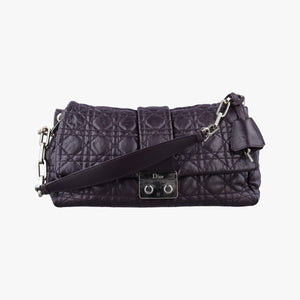 Pre-owned Christian Dior Miss Dior New Rock Cannage Stitch Purple Lambskin  shoulderbag | stylenewstar