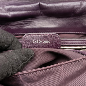Pre-owned Christian Dior Miss Dior New Rock Cannage Stitch Purple Lambskin  shoulderbag | stylenewstar
