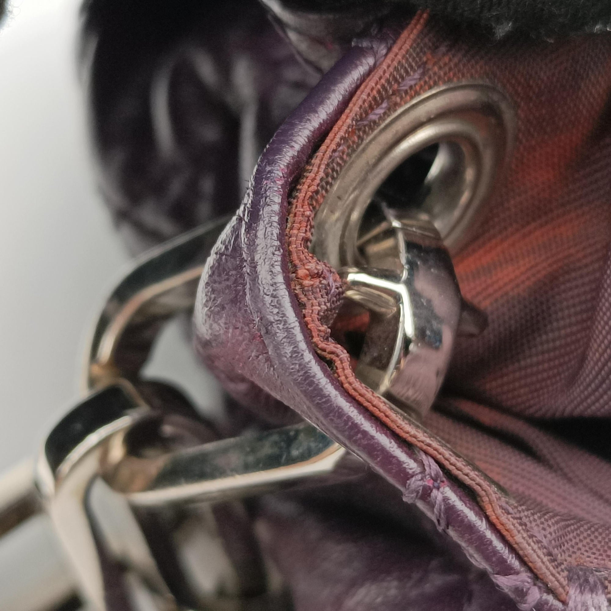 Pre-owned Christian Dior Miss Dior New Rock Cannage Stitch Purple Lambskin  shoulderbag | stylenewstar