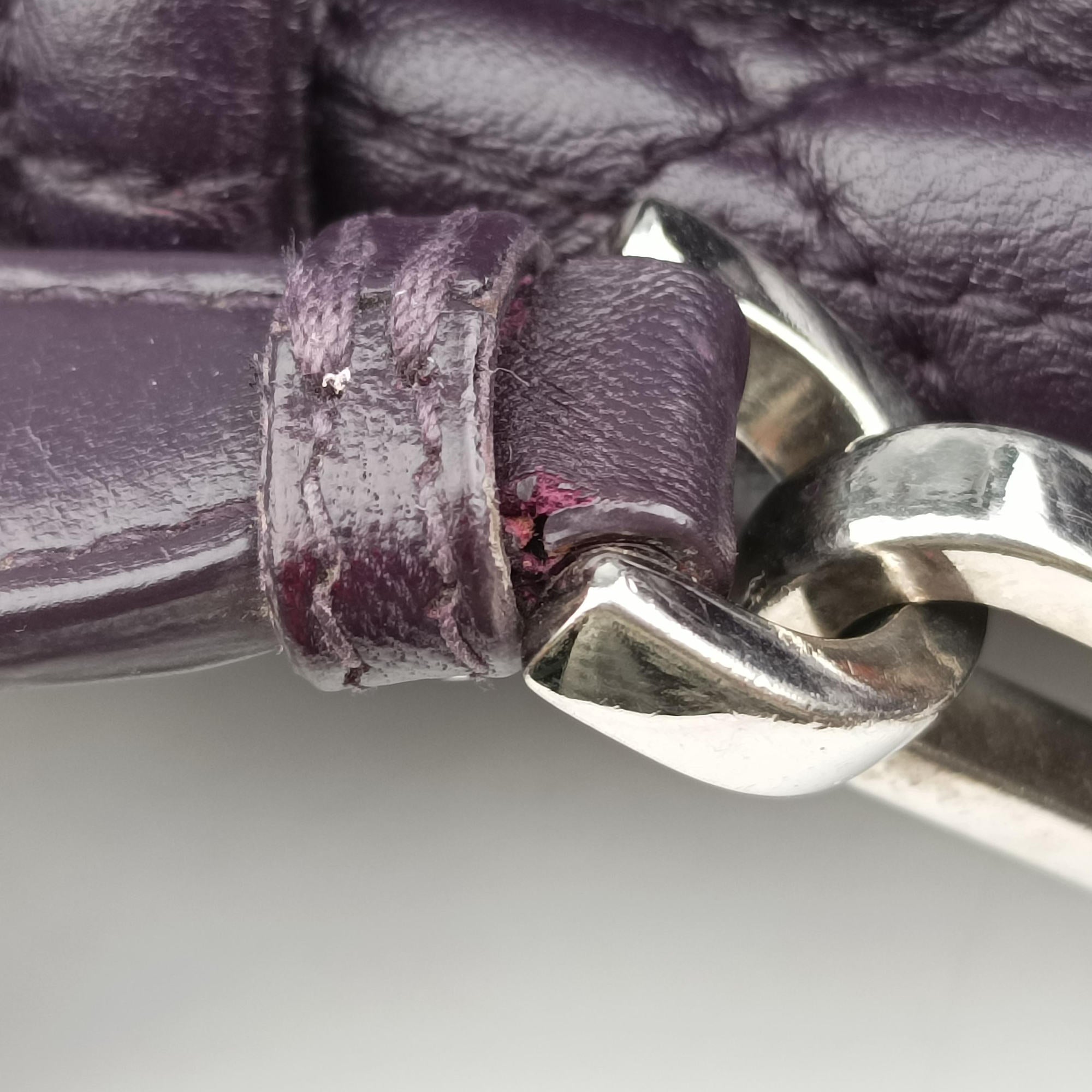 Pre-owned Christian Dior Miss Dior New Rock Cannage Stitch Purple Lambskin  shoulderbag | stylenewstar