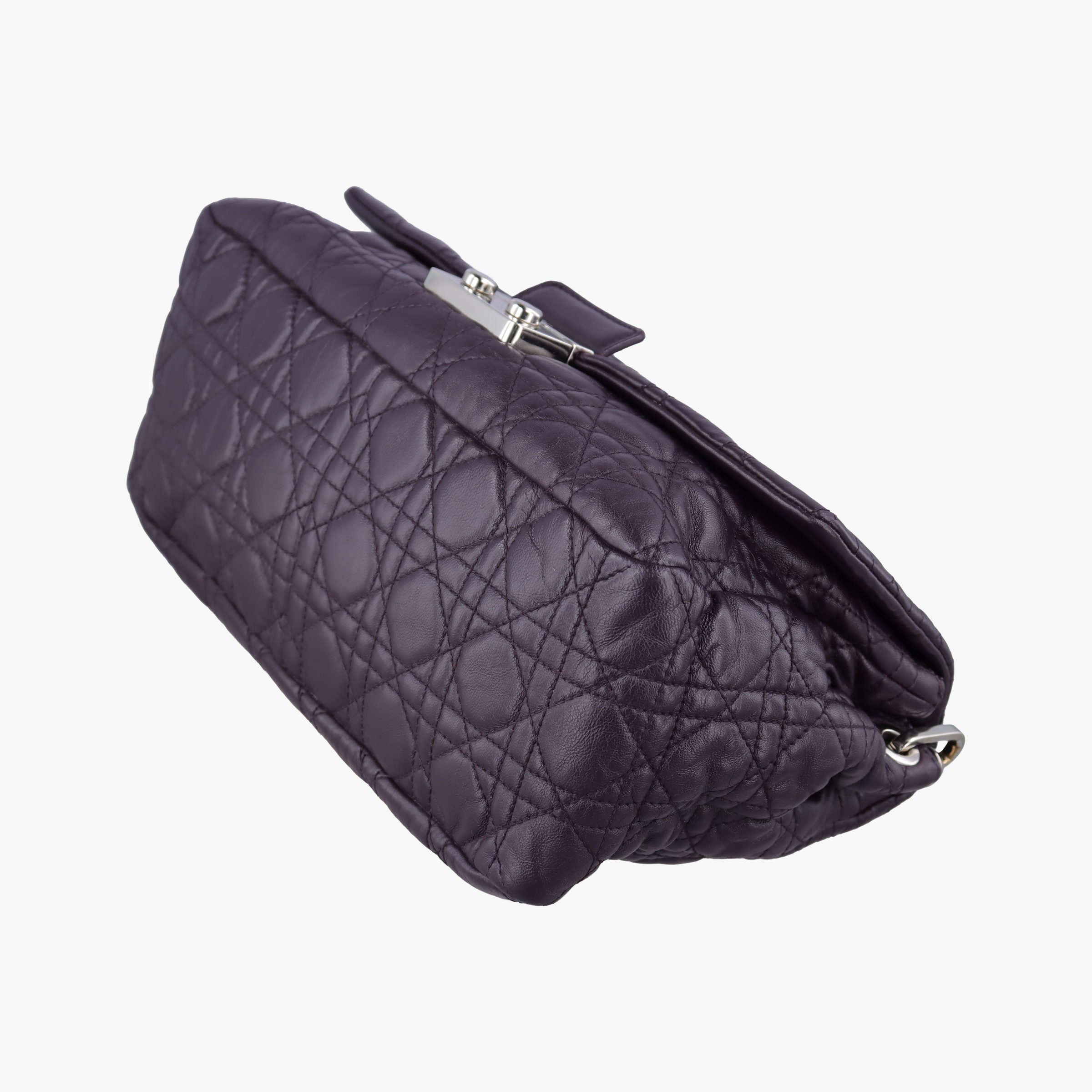 Pre-owned Christian Dior Miss Dior New Rock Cannage Stitch Purple Lambskin  shoulderbag | stylenewstar