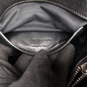 Pre-owned Yves Saint Laurent COLLEGE Black Leather 428056 shoulderbag | stylenewstar