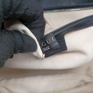 Vintage Gucci New Bamboo Black Leather 240241 shoulderbag | stylenewstar