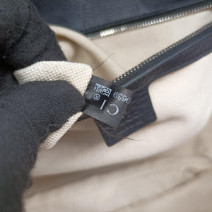 Vintage Gucci New Bamboo Black Leather 240241 shoulderbag | stylenewstar