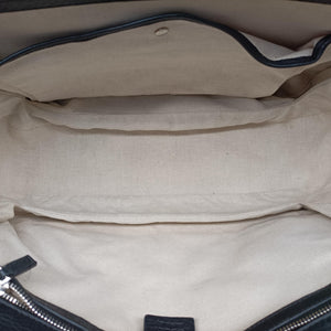 Vintage Gucci New Bamboo Black Leather 240241 shoulderbag | stylenewstar