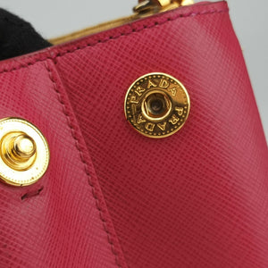 Pre-owned Prada Galleria Pink SAFFIANO Leather BN1786 shoulderbag | stylenewstar