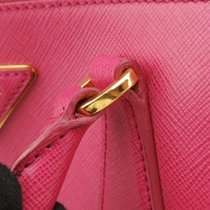 Pre-owned Prada Galleria Pink SAFFIANO Leather BN1786 shoulderbag | stylenewstar