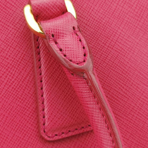 Pre-owned Prada Galleria Pink SAFFIANO Leather BN1786 shoulderbag | stylenewstar