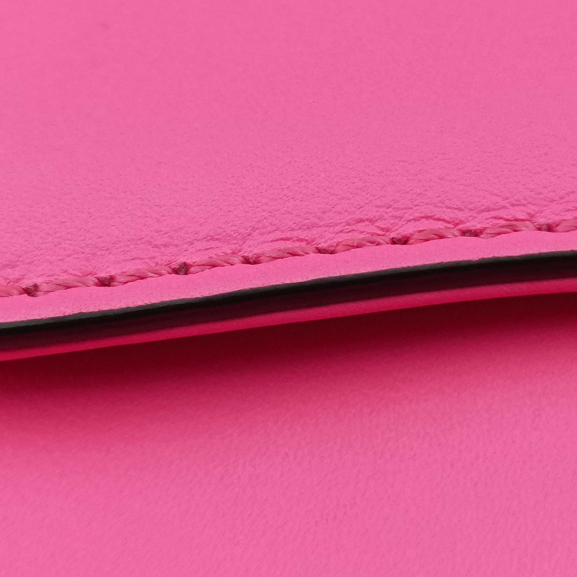 Secondhand Valentino Rockstud Glam Lock Pink Leather  shoulderbag | stylenewstar