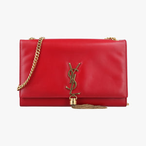 Pre-owned Yves Saint Laurent KATE Red Leather 326078 shoulderbag | stylenewstar