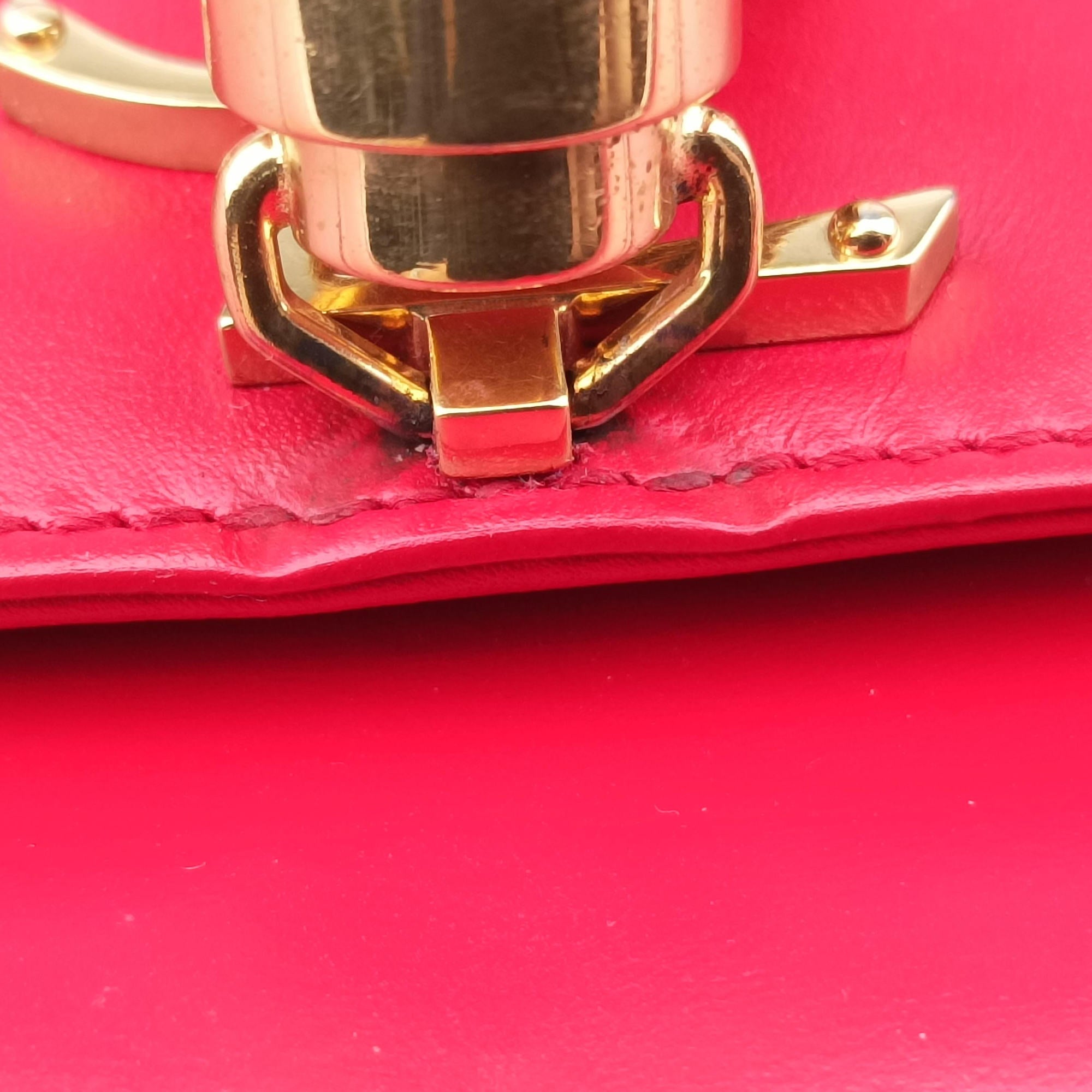 Pre-owned Yves Saint Laurent KATE Red Leather 326078 shoulderbag | stylenewstar