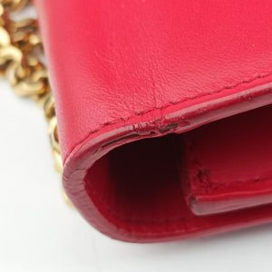 Pre-owned Yves Saint Laurent KATE Red Leather 326078 shoulderbag | stylenewstar