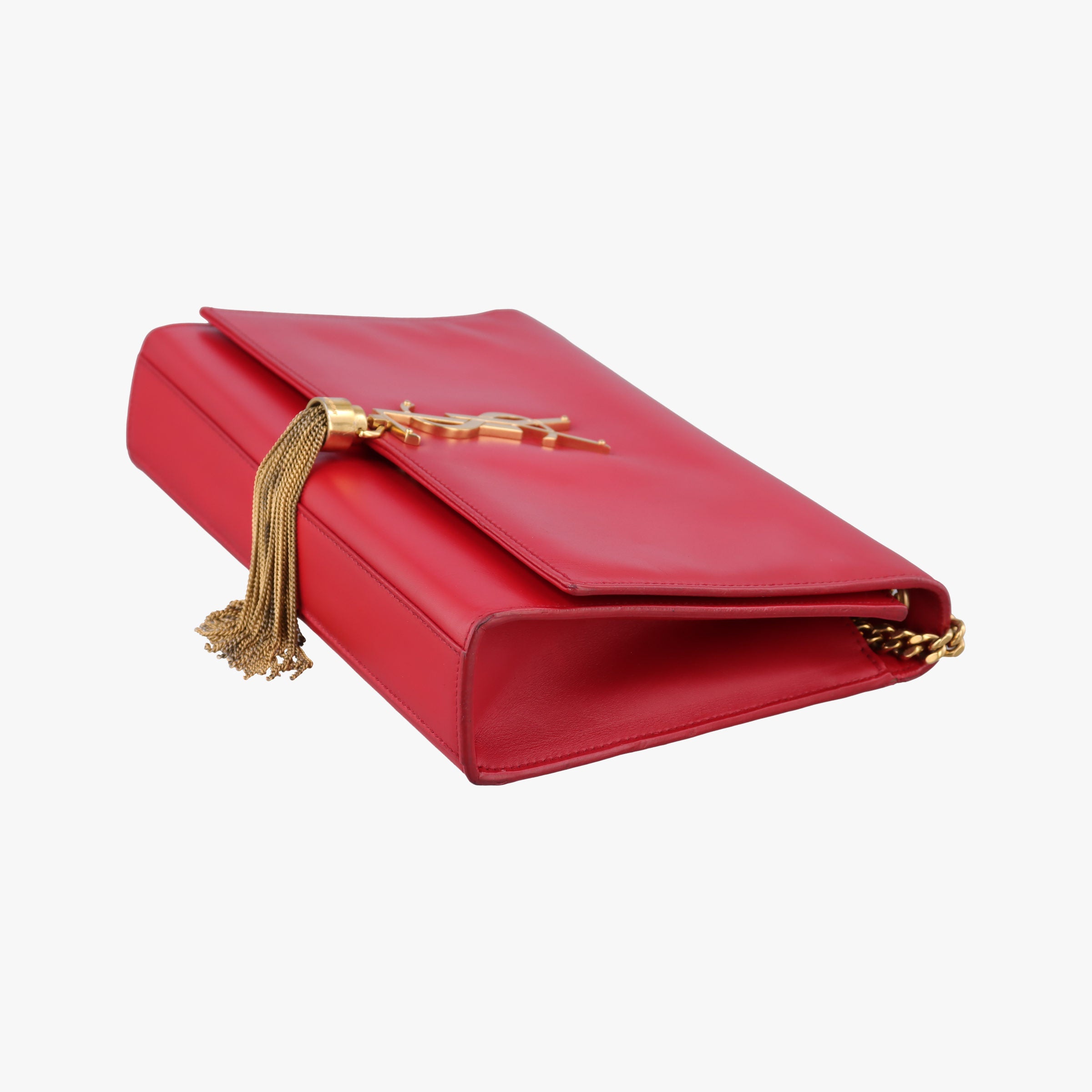 Pre-owned Yves Saint Laurent KATE Red Leather 326078 shoulderbag | stylenewstar