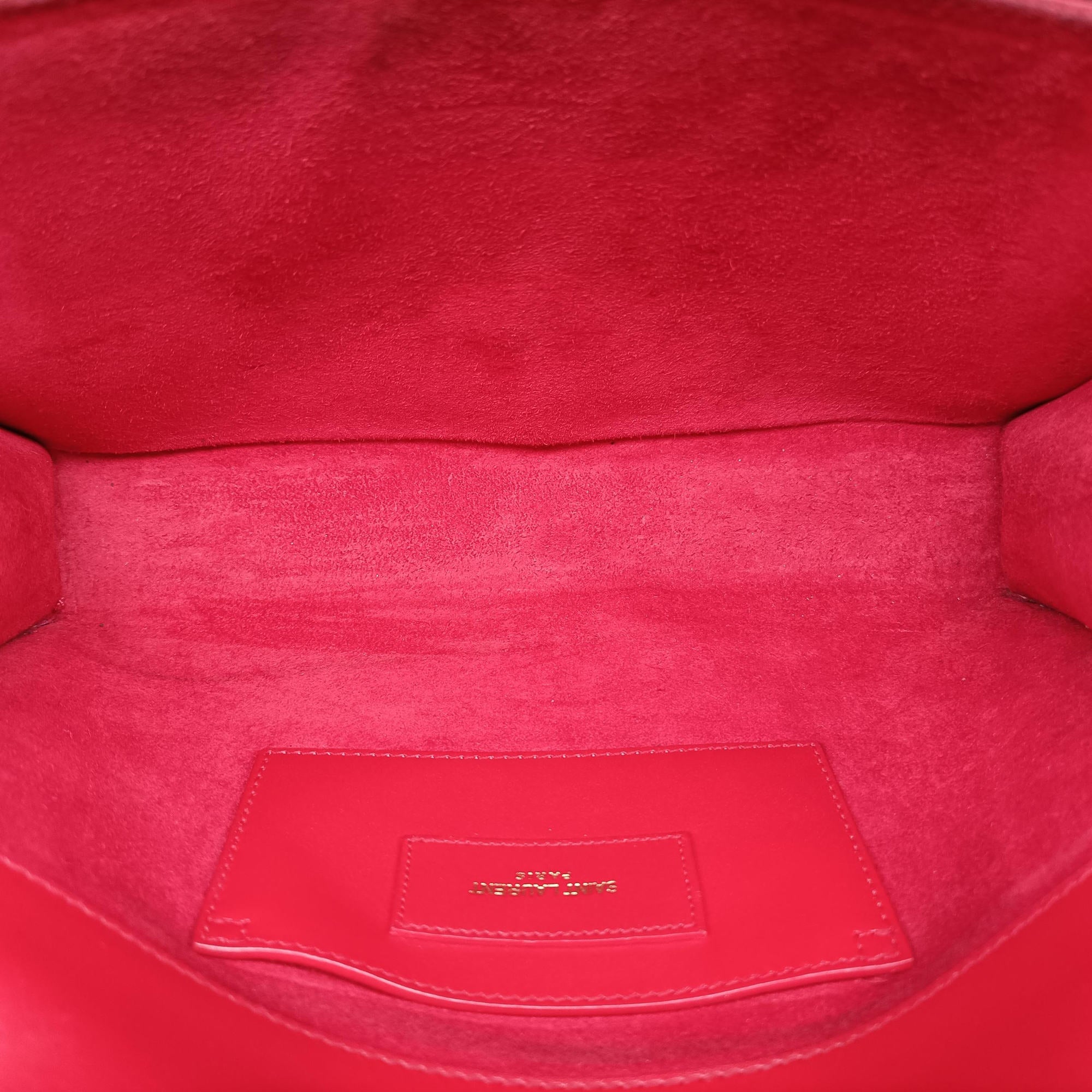Pre-owned Yves Saint Laurent KATE Red Leather 326078 shoulderbag | stylenewstar