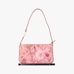 Pre-owned Louis Vuitton Pochette Accessoire Ikat Flower Rose Velours Vernis M90043 handbag | stylenewstar