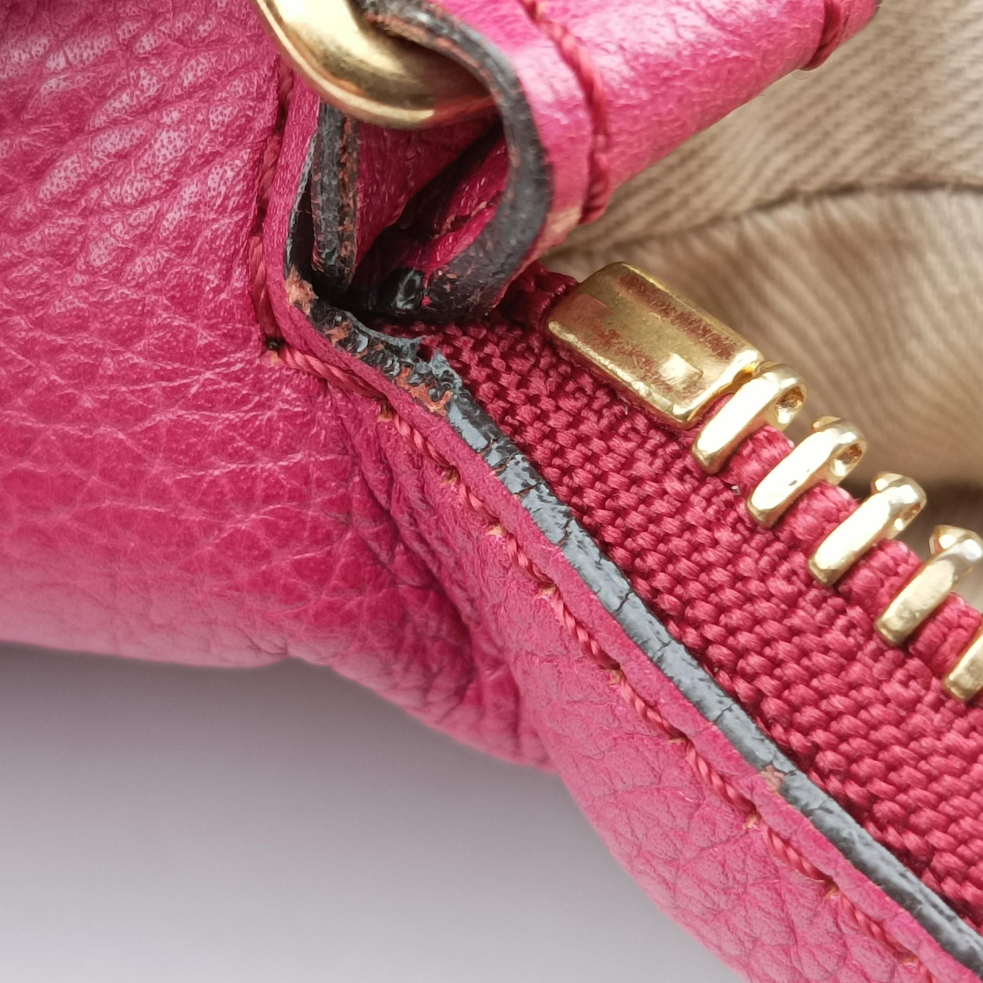 Pre-owned Chloe Paraty Rose Leather  shoulderbag | stylenewstar