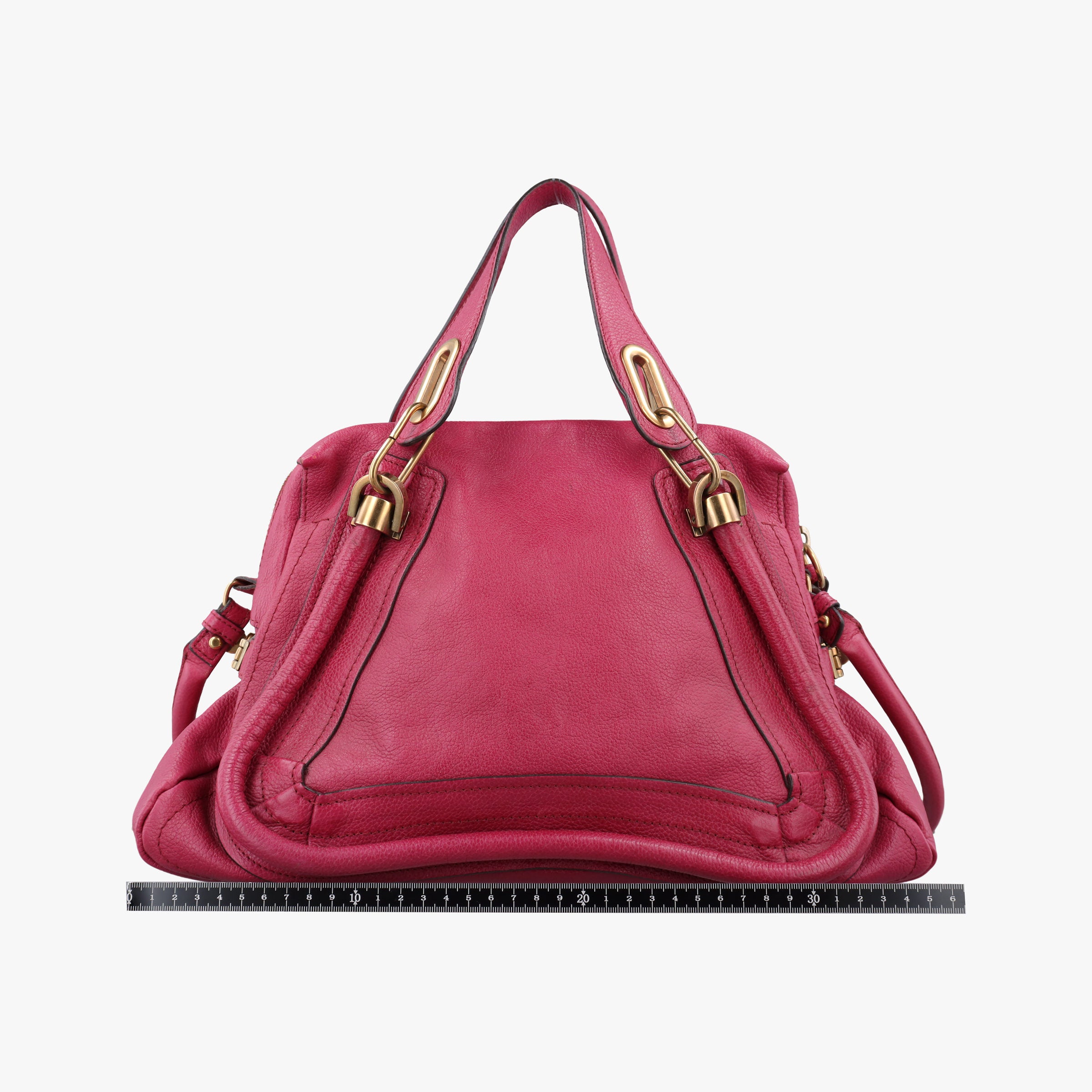 Pre-owned Chloe Paraty Rose Leather  shoulderbag | stylenewstar